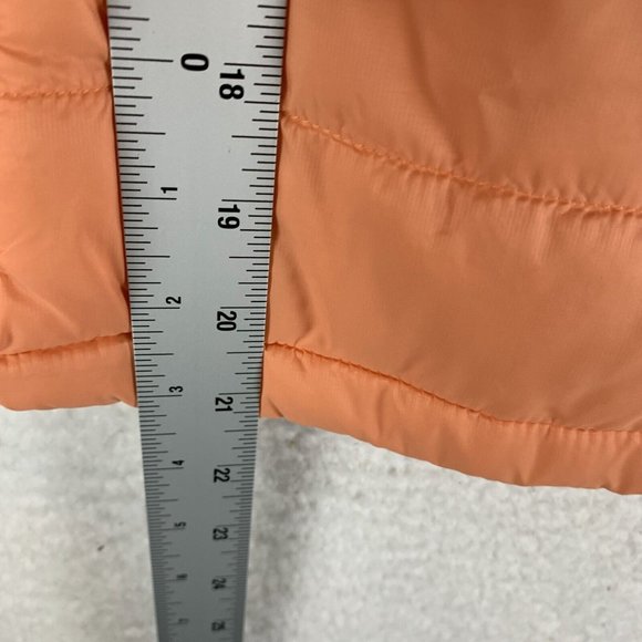 Alpine Design Puffer Vest Jacket Women's Large Orange Shortie Quilted 7173 - Picture 5 of 8